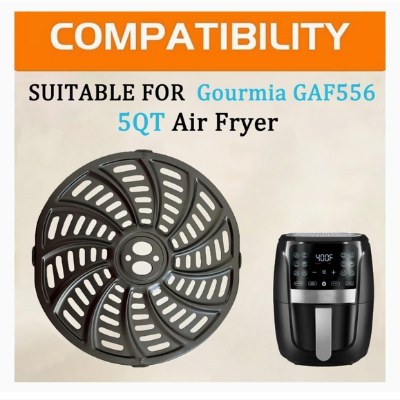 5QT Air Fryer Replacement Tray for Gourmia GAF556 Air Fryers, Upgraded Nonstick - Picture 2 of 16